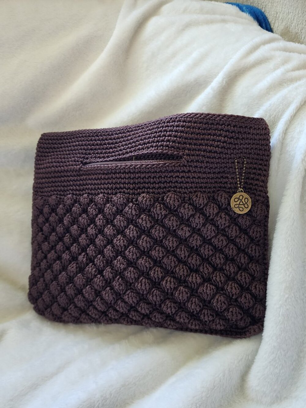 The Sak Brown Crochet Crossbody Bag - Picture 5 of 7